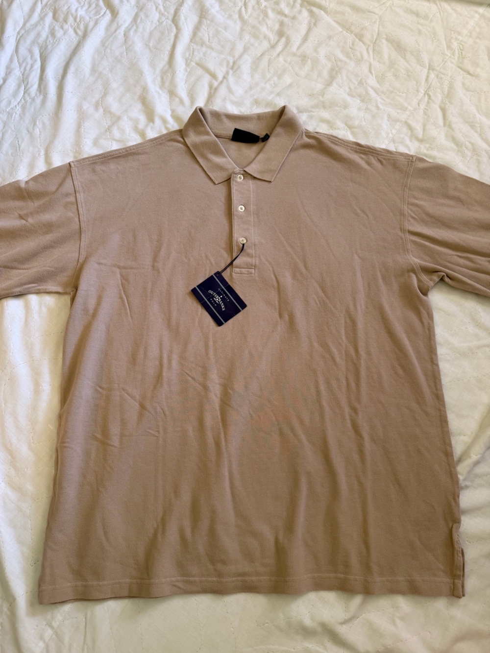 Outer Banks Men's Polo Shirt in Taupe Beige